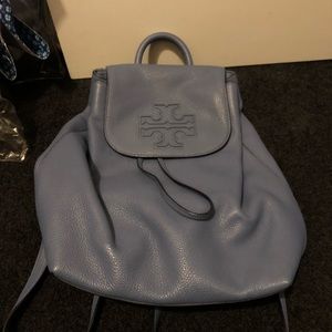 Blue Tory Burch back pack purse
